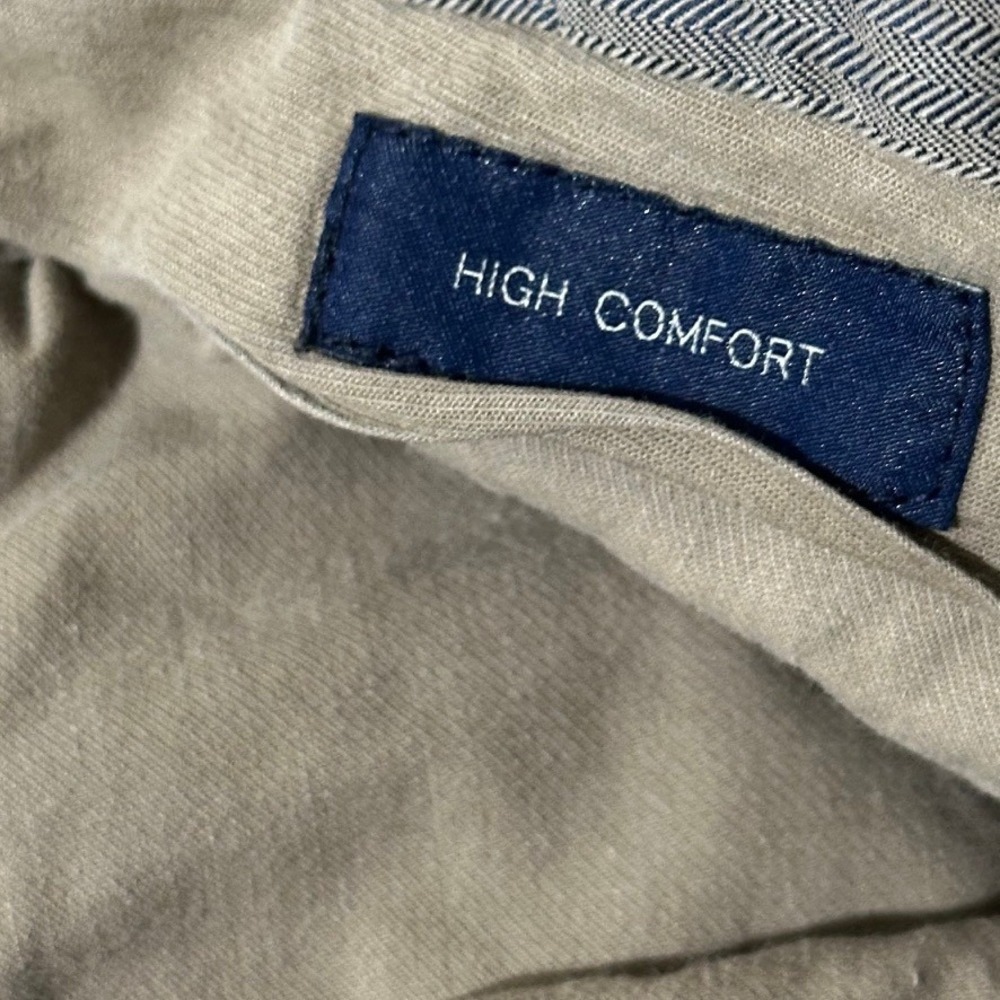 Incotex Venezia 1951 High Comfort Khaki Chino Pants Mens EU 48 US 32x28 Slim Fit - Picture 9 of 12